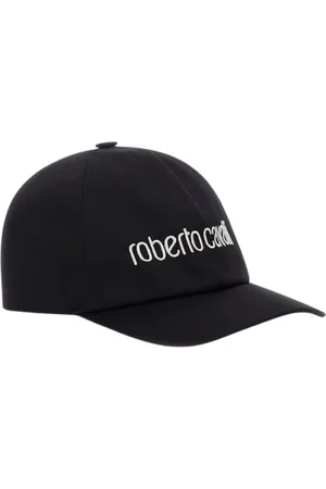 Roberto Cavalli Accessoarer, Dam, ONE Size, Bomull, Logo Baseball Cap Twill Fabric