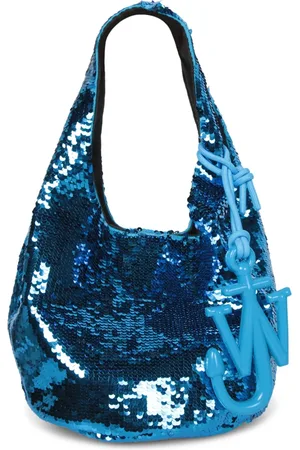 J.W.Anderson Väska, Dam, ONE Size, Bomull, Blå Paljett Mini Shopper Väska