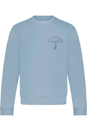 FLÂNEUR Flâneur, Sweatshirts & Hoodies, Herr, L, Bomull, Blå Paraply Tröja Grafisk Tee
