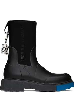 OFF-WHITE Skor, Herr, 41 EU, Läder, Klassiska Chelsea-stövlar i läder