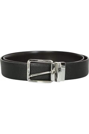 CANALI Accessoarer, Herr, 90 CM, Läder, Bälte med Kornig Textur