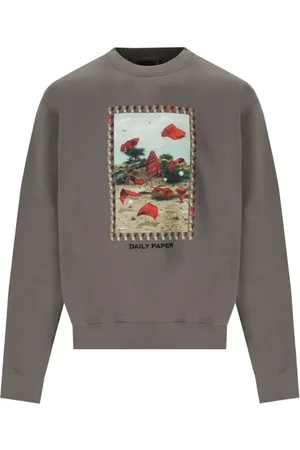 Daily paper Sweatshirts & Hoodies, Herr, M, Bomull, Oversize Sweatshirt med logotryck