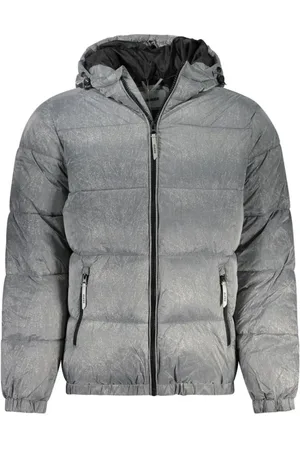 Guess Jacka, Herr, M, Kontrast Huva Jacka med Flera Fickor