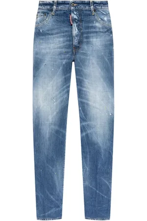Dsquared2 Jeans, Herr, L, Puderblå Tapered Leg Byxor