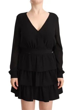 Liu Jo Klänning, Dam, M, Polyester, Volangprydd Miniklänning