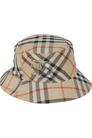 Burberry Accessoarer, Dam, M, Polyester, Rutig Bucket Hat