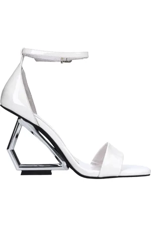 Jeffrey Campbell Skor, Dam, 39 EU, Läder, Sandaler Vit