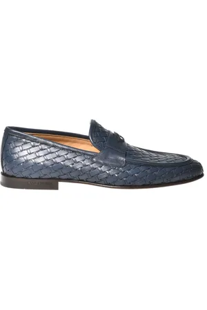 BALDININI Skor, Herr, 43 EU, woven leather loafer