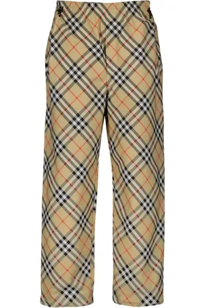 Burberry Byxor, Herr, M, Bomull, Rutiga Vintage-byxor