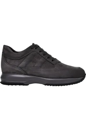 Hogan Skor, Herr, 45 EU, Mocka, Sneakers i mocka med synliga sömmar