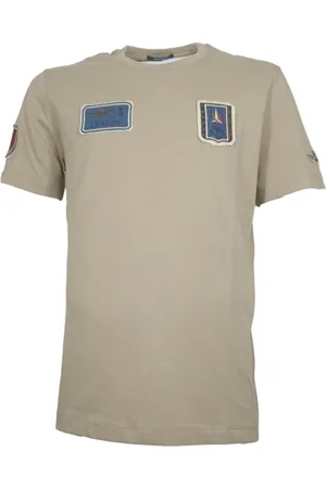 Aeronautica Militare Topp, Herr, 2Xl, Läder, Tre färgpilar kortärmad t-shirt