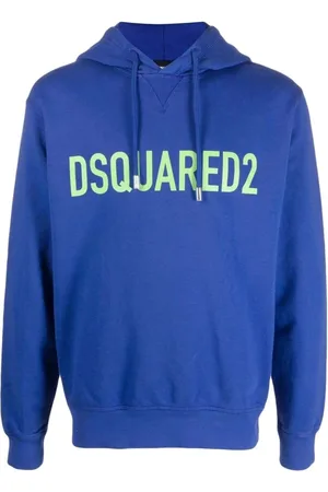 Dsquared2 Sweatshirts & Hoodies, Herr, 2Xl, Bomull, Hoodie med logotryck
