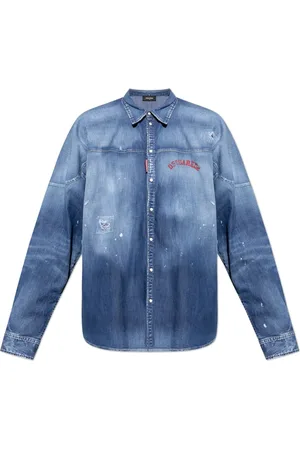 Dsquared2 Skjorta, Herr, S, Denim, Denim skjorta