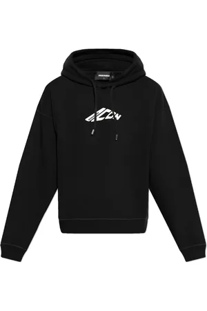 Dsquared2 Sweatshirts & Hoodies, Herr, M, Bomull, Hoodie med logotyp