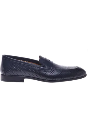 BALDININI Skor, Herr, 41 1/2 EU, perforated leather loafer