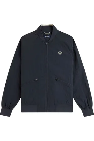 Fred Perry Jacka, Herr, M, Nylon, Blå Bomberjacka Nylon Regular Fit