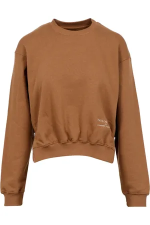 Serafini Sweatshirts & Hoodies, Dam, XS, Bomull, Broderad Logotyp Rund Hals Tröja