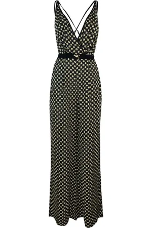 Elisabetta Franchi Jumpsuits & Playsuits, Dam, L, Slim Fit Byxor med Rosett