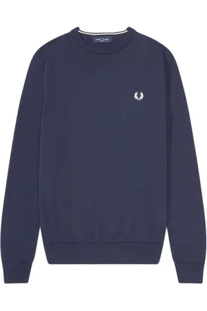 Fred Perry Sweatshirts & Hoodies, Herr, L, Bomull, Klassisk tröja med rund hals