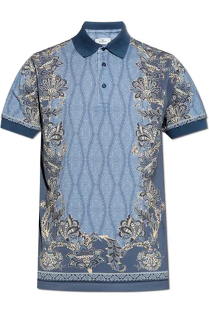 Etro Topp, Herr, M, Bomull, Pikétröja med dekorativt tryck