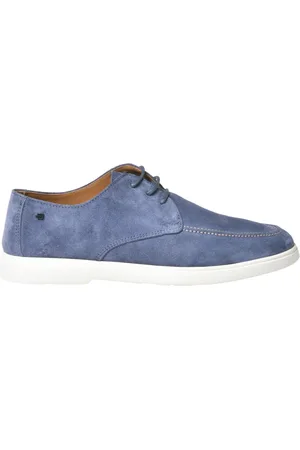 BALDININI Skor, Herr, 44 EU, Cerulean suede lace-up