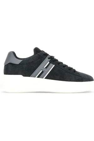 Hogan Skor, Herr, 40 1/2 EU, Mocka, Blå och grå mocka sneakers