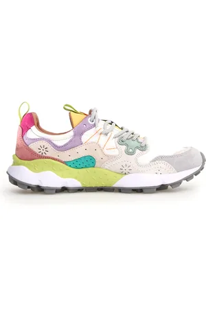 Flower Mountain Skor, Dam, 37 EU, Mocka, Multifärgade Sneakers med Grippy Sole