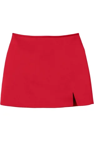 Marc Jacobs Kjol, Dam, S, Röd Satin Bias Cut Kjol