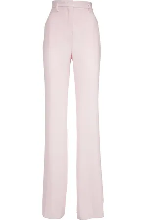 Max Mara Byxor, Dam, S, Polyester, Högmidjade utsvängda byxor
