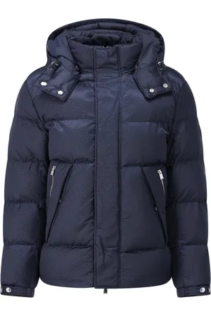 HUGO BOSS Jacka, Herr, L, Monogram Quiltad Jacka med Huva