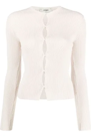 Fendi Stickade tröjor & koftor, Dam, S, Cardigan Anjb F084J