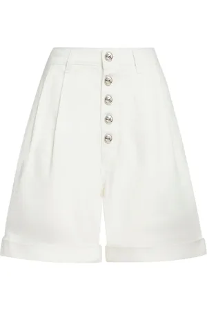 Etro Shorts, Dam, M, Bomull, Casual Vita Bomulls Shorts