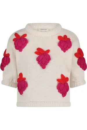 Fabienne Chapot Stickade tröjor & koftor, Dam, S, Strawberry Pullover