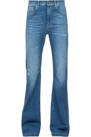 Dondup Jeans, Dam, W29, Bomull, Vintage Flare Jeans Oliv