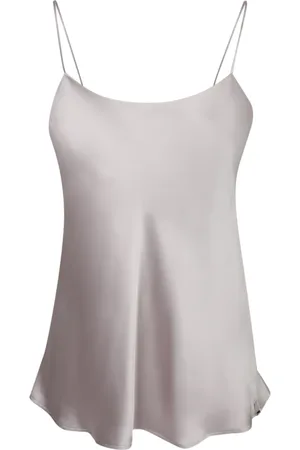 HERNO Topp, Dam, XL, Polyester, Elegant Satinblus