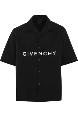 Givenchy Skjorta, Herr, L, Boxyfit Logo Skjorta Svart