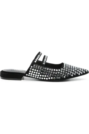 Liu Jo Skor, Dam, 38 EU, Läder, Svarta Läder Eleganta Sandaler