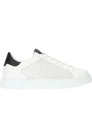 Roberto Cavalli Skor, Herr, 39 EU, Läder, Perforerade Low-Top Sneakers