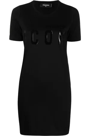 Dsquared2 Klänning, Dam, S, Bomull, Klänning med logotryck