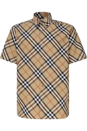 Burberry Skjorta, Herr, XL, Bomull, Vintage Check Kortärmad Skjorta