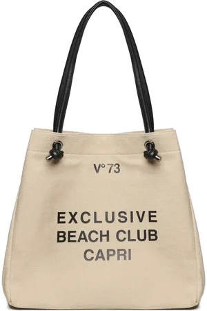 V°73 Väska, Dam, ONE Size, Polyester, Canvas Shoppingväska med Fronttryck