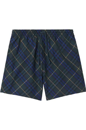 Burberry Badkläder, Herr, XL, Blå badshorts med rutmönster