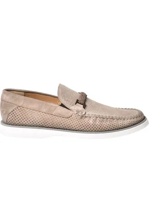 BALDININI Skor, Herr, 42 EU, perforated suede loafer