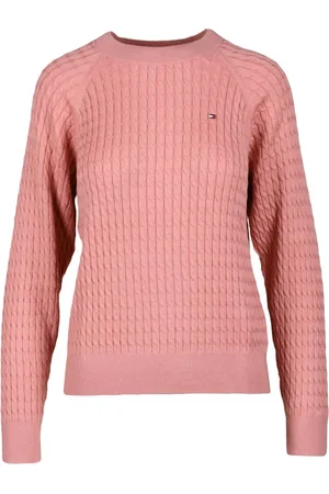 Tommy Hilfiger Stickade tröjor & koftor, Dam, L, Bomull, Maglia