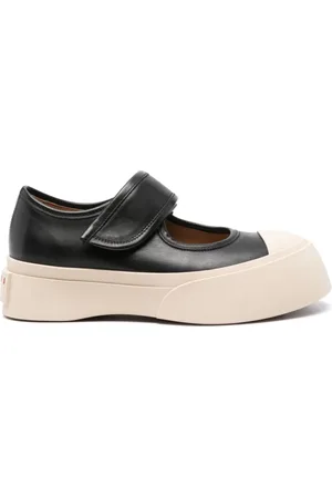 Marni Skor, Dam, 39 EU, Läder, Svarta Lädersneakers