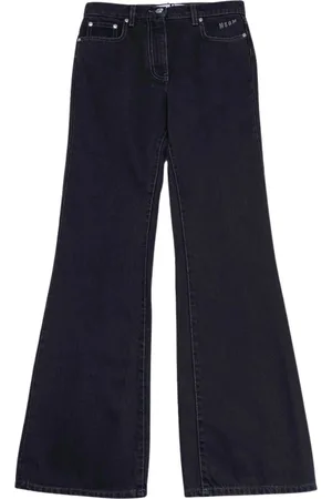 Msgm Jeans, Dam, M, Denim, High Waist Flared Jeans
