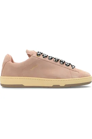 Lanvin Skor, Herr, 41 EU, Mocka, logo-patch low-top sneakers