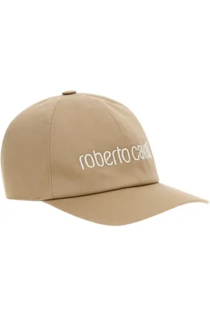 Roberto Cavalli Accessoarer, Dam, ONE Size, Bomull, Logo Baseball Cap Twill Fabric