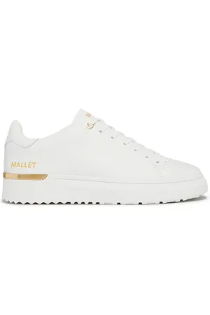 Mallet Skor, Herr, 46 EU, Läder, Grftr Lite Vitguld Sneakers