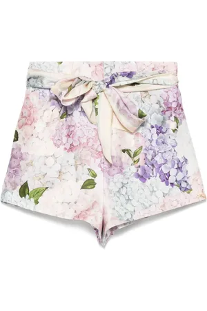 ZIMMERMANN Shorts, Dam, S, Blommig Rosa Bältesklänning
